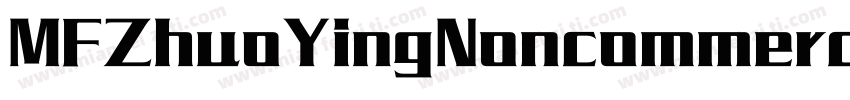 MFZhuoYingNoncommercial Regular字体转换